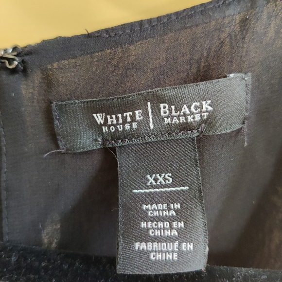 --**$$3/12$$**-- Asymmetrical Hem Black Tank Blouse - Picture 4 of 5